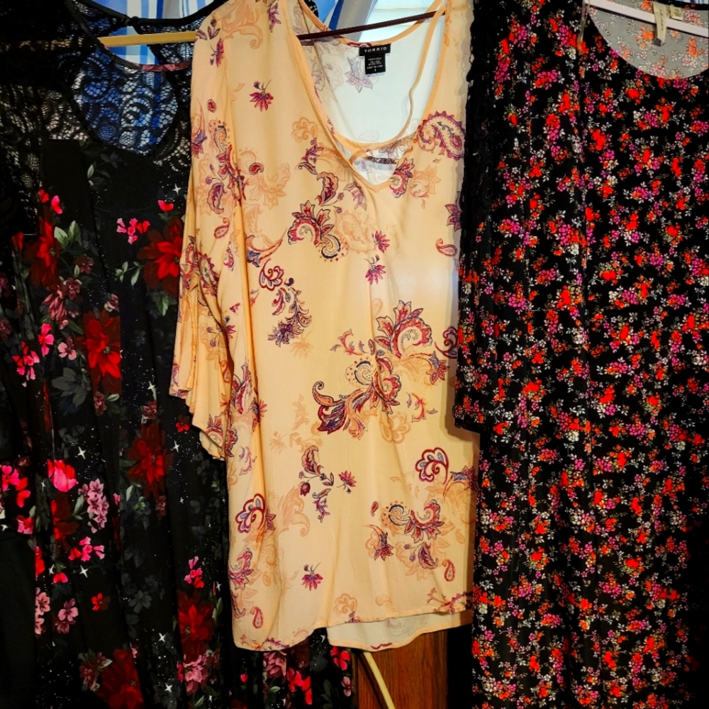 Torrid dresses and a shirt